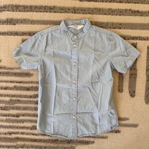 H&M Light Blue Button Down Short Sleeve